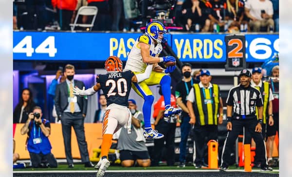 Los Angeles Rams Wide Receiver Cooper Kupp Scores His Second Touchdown Of The Super Bowl. Photo Credit: Jeff Lewis | LA Rams