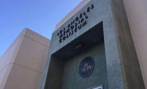 The Los Angeles Coliseum, Home Of The Los Angeles Rams