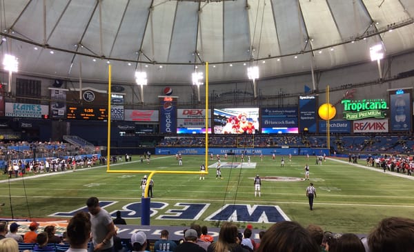 2019 East West Shrine Game: West Coast Player Participation 2 View Of The 2017 East West Shrine Game At Tropicana Field. Photo Credit: Wikimedia Commons