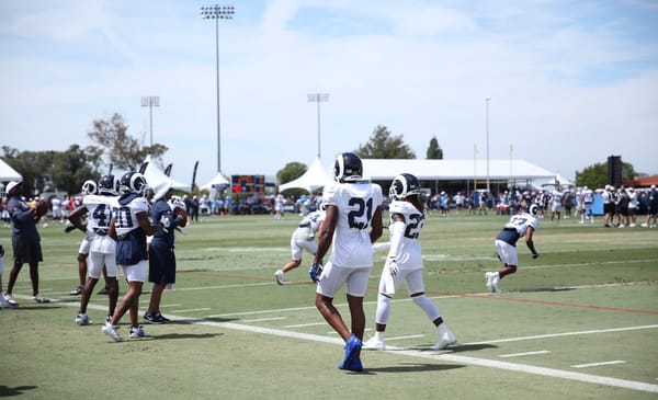 Cornerback Aqib Talib During Rams And Chargers Joint Practice. Photo Credit: Ryan Dyrud | Sports Al Dente