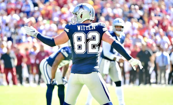 Week 10 DFS Optimal Lineup 2 Dallas Cowboys Tight End Jason Witten. Photo Credit: All-Pro Reels | Under Creative Commons License