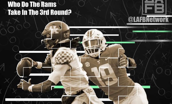 Pass Rusher Darrell Taylor. Photo Credit: Wade Payne | AP Photo | LAFB Network Graphic