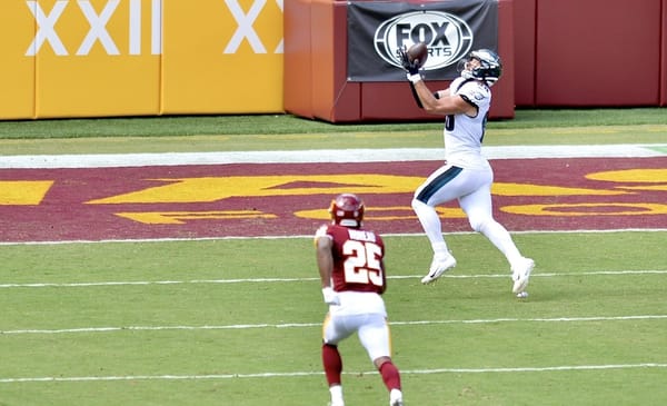 www.allproreels.com - from Washington Football Team vs. Philadelphia Eagles at FedEx Field, September 13, 2020. Photo Credit: All-Pro Reels | Under Creative Commons License
