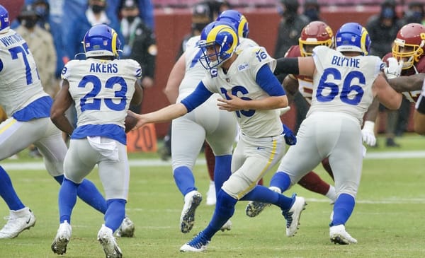 Los Angeles Rams Running Back Cam Akers And Quarterback Jared Goff. Photo Credit: All-Pro Reels | Under Creative Commons License