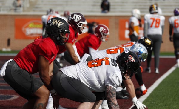 1/27/21 Practice SeniorBowl. Photo by Jeff Hanson | Senior Bowl