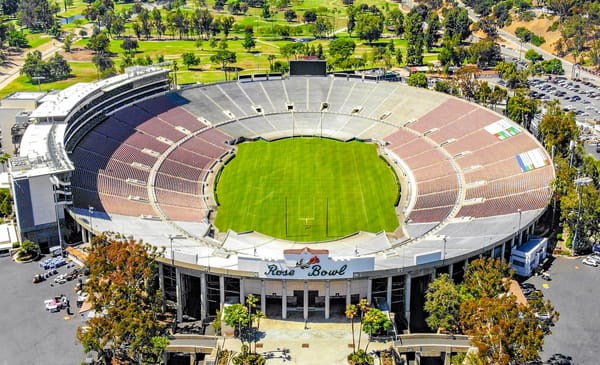 UCLA Crushes Hawaii In Dominant Week 0 Win 2 Rose Bowl, Lot H, in Pasadena, California, is one of the few places in the United States where you can fly a drone legally. Photo Credit: Ted Eytan | Creative Commons License