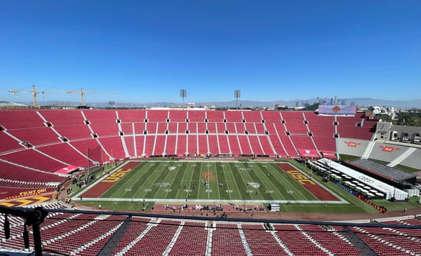 The Los Angeles Memorial Coliseum, Home Of The USC Trojans | USC Trojans 2024 Spring Game