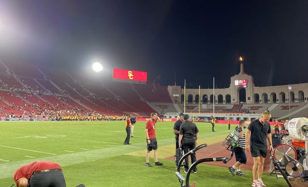 The Los Angeles Coliseum After The USC Trojans Played The Stanford Cardinal. Photo Credit: Ryan Dyrud | LAFB Network