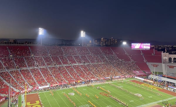 USC Trojans vs Stanford Cardinal at the Coliseum. Photo Credit: Ryan Dyrud | LAFB Network