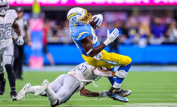 Winners And Losers From The Chargers Week Four Victory Over The Raiders 2 Los Angeles Chargers Tight End Jared Cook. Photo Credit: Mike Nowak | Los Angeles Chargers