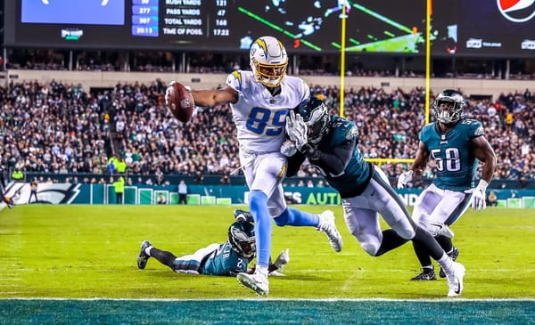 Chargers Steal Road Victory With Game-Winning Field Goal 2 Los Angeles Chargers Donald Parham. Photo Credit: Mike Nowak | Los Angeles Chargers