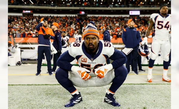 BREAKING: The Los Angeles Rams Trade For Future Hall Of Famer Von Miller 2 Former Denver Broncos Edge Rusher Von Miller Before Facing The Cleveland Browns. Photo Credit: Gabriel Christus | Denver Broncos