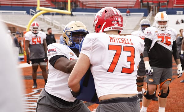 Senior Bowl Day Two Takeaways: Rams Offensive Line Prospects 2 2/1/22 FB Reese's Senior Bowl
