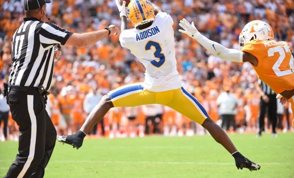 Former Pitt Panther Receiver Jordan Addison Has Transferred To The USC Trojans. Photo Credit: Matt Hawley | Pitt Athletics