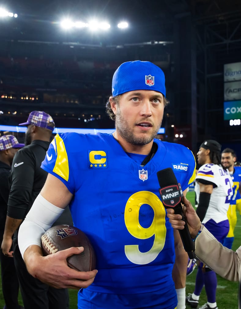 NFL: NFC Wild Card Round-Minnesota Vikings at Los Angeles Rams Matthew Stafford