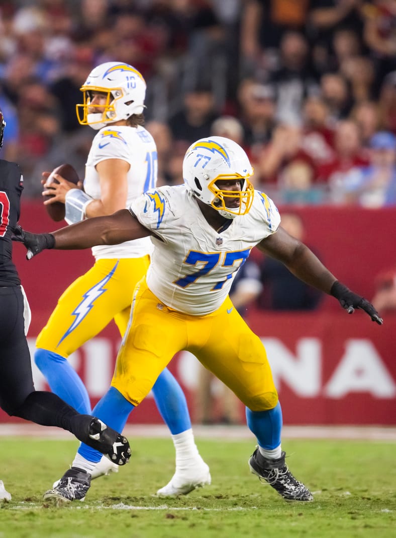 Los Angeles Chargers Decline Zion Johnson's 5th-Year Option