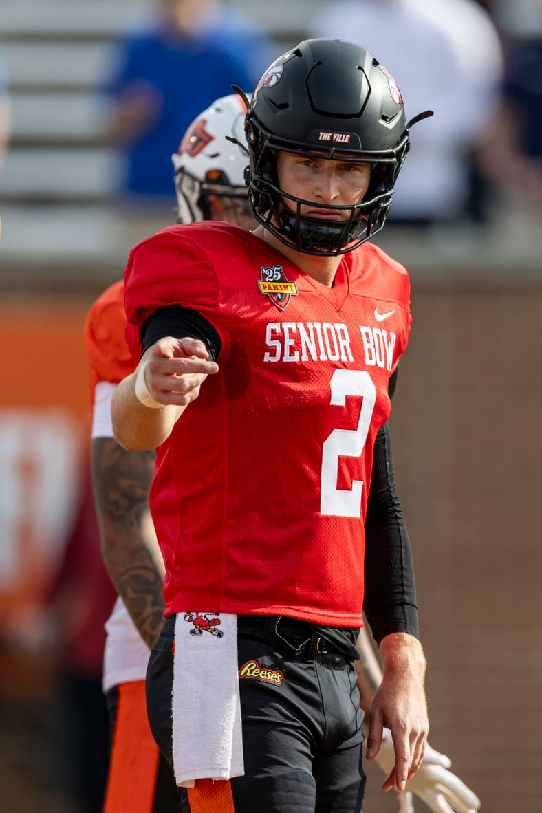 NCAA Football: Senior Bowl | Potential Los Angeles Rams Fit Tyler Shough