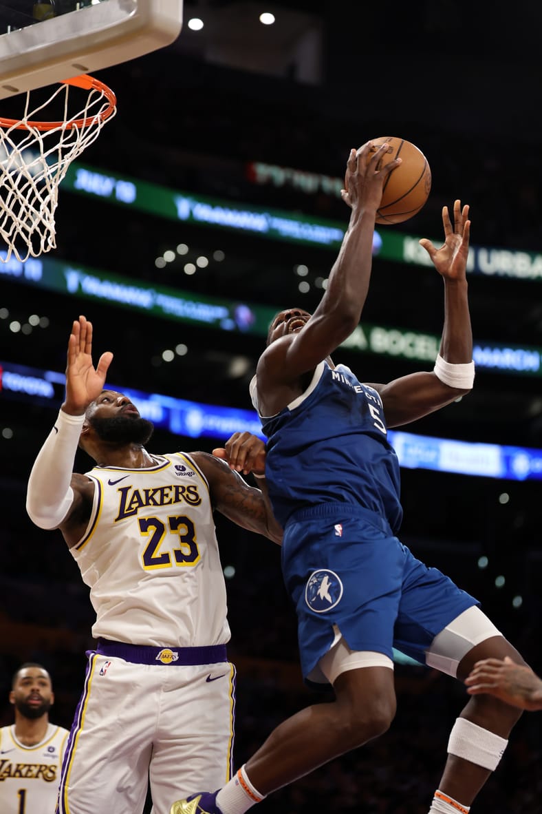 NBA: Minnesota Timberwolves at Los Angeles Lakers