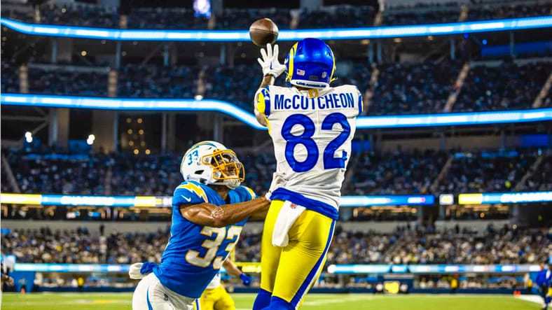 Rams Wide Receiver Lance McCutcheon Photo Credit: Brevin Townsell | LA Rams