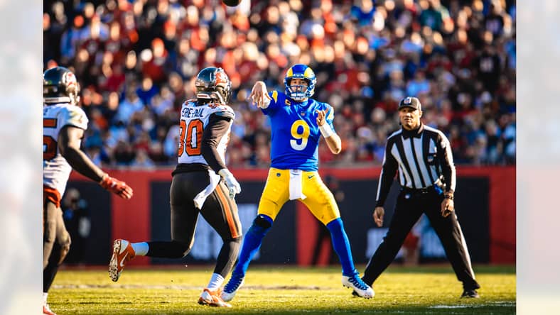 Los Angeles Rams Quarterback Matthew Stafford Photo Credit: Kam Nedd