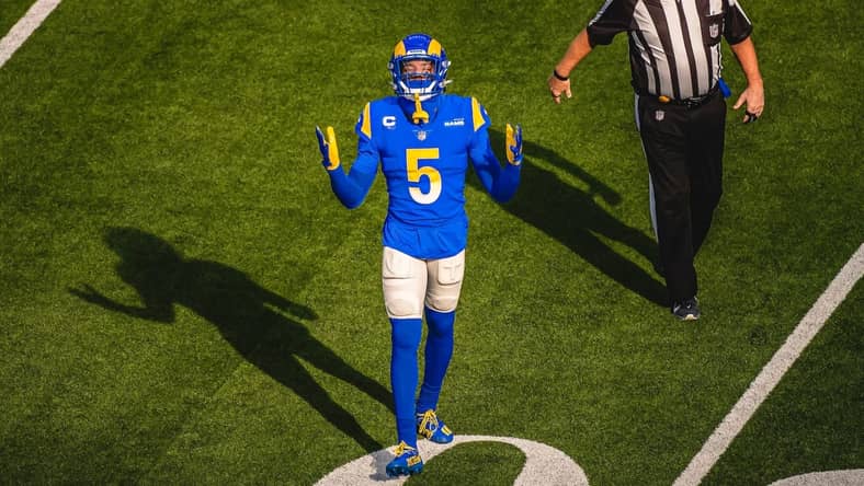 Diagnosing Jalen Ramsey And His Unexpectedly Bad Season: A Deep Dive Into His Struggles. 2 Rams Cornerback Jalen Ramsey Photo Credit: Jeff Lewis | LA Rams
