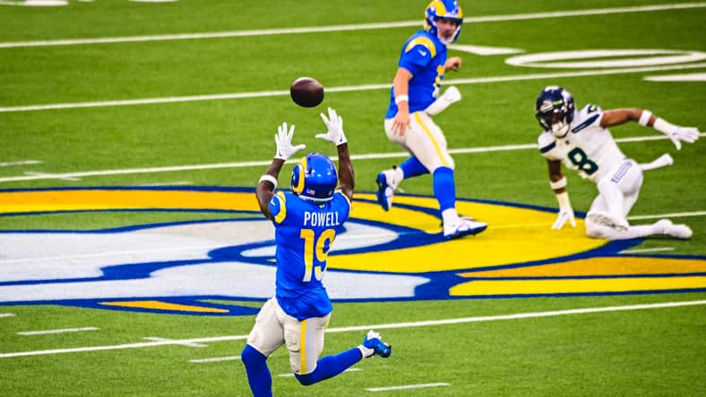 The Rams Back Ups Nearly Pull It Off! LA Narrowly Defeated By Seattle; 23-27 2 Los Angeles Rams Wide Receiver Brandon Powell Photo Credit: Carrie Giordano