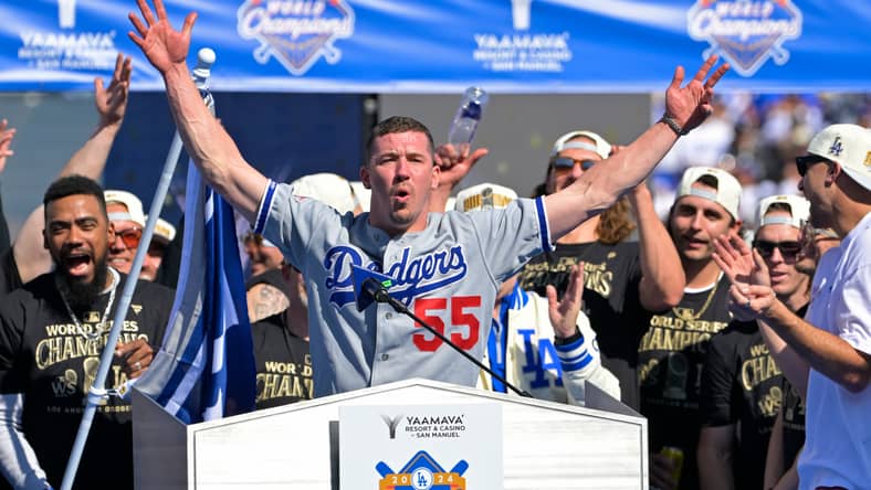 MLB Insider Links Walker Buehler To Los Angeles Dodgers Hated Rival 2 MLB: Los Angeles Dodgers-Championship Celebration | Walker Buehler