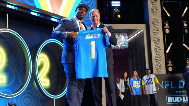 How Will The 2023 Chargers Draft Picks Be Used? A Position By Position Strategy. 2 2022 Chargers Draft Picks Zion Johnson Travis Ellison | Los Angeles Chargers