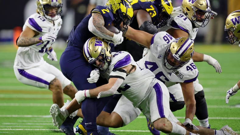 3 Reasons Why The Los Angeles Chargers Shouldn't Draft Blake Corum In 2024 3 NCAA Football: CFP National Championship-Washington at Michigan