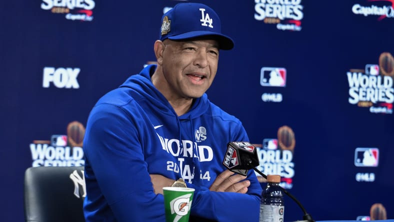 MLB: World Series- Los Angeles Dodgers workouts