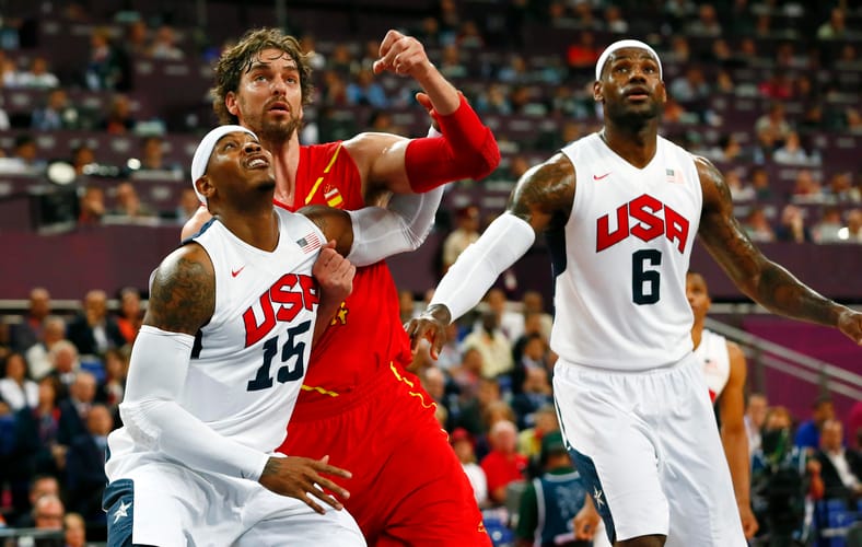 Olympics: Basketball-Men's Gold Medal Game-USA vs ESP