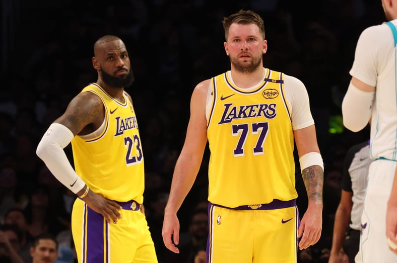 LeBron James, Luke Doncic, Los Angeles Lakers