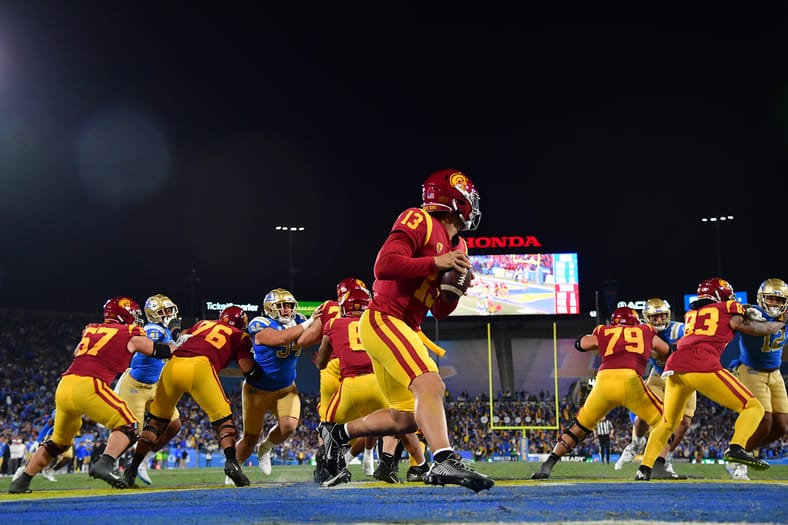 USC Trojans QB Caleb Williams Playing The UCLA Bruins At The Rose Bowl