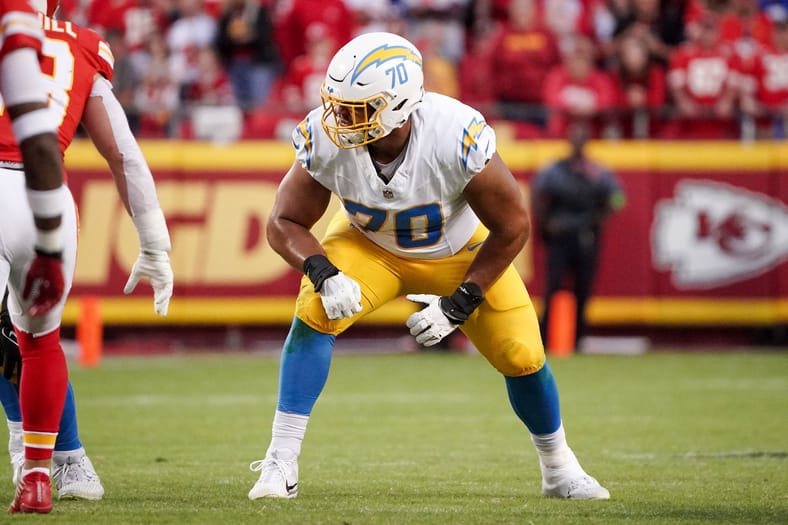 Top Five Offensive Bright Spots Of The Los Angeles Chargers 2024 Season 7 Los Angeles Chargers Tackle Rashawn Slater