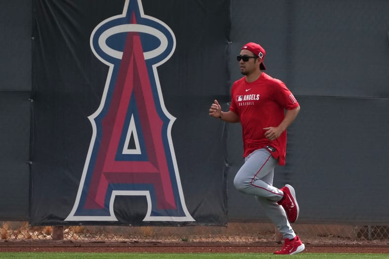 MLB: Los Angeles Angels-Workouts / mlb spring training