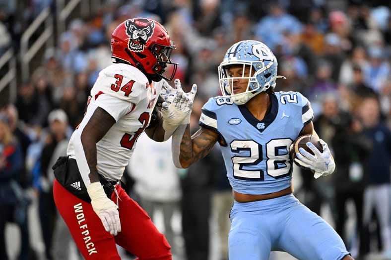 NCAA Football: North Carolina State at North Carolina
