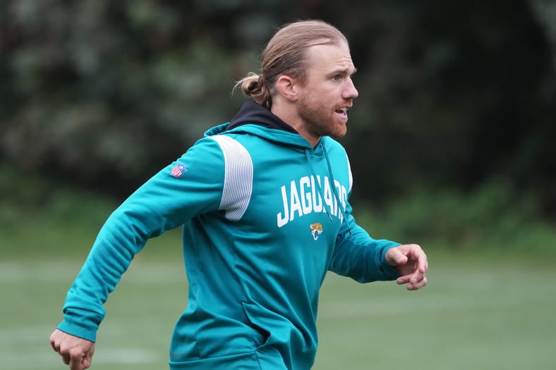 NFL: London Games-Jacksonville Jaguars Practice Matthew Stafford's Brother-in-Law