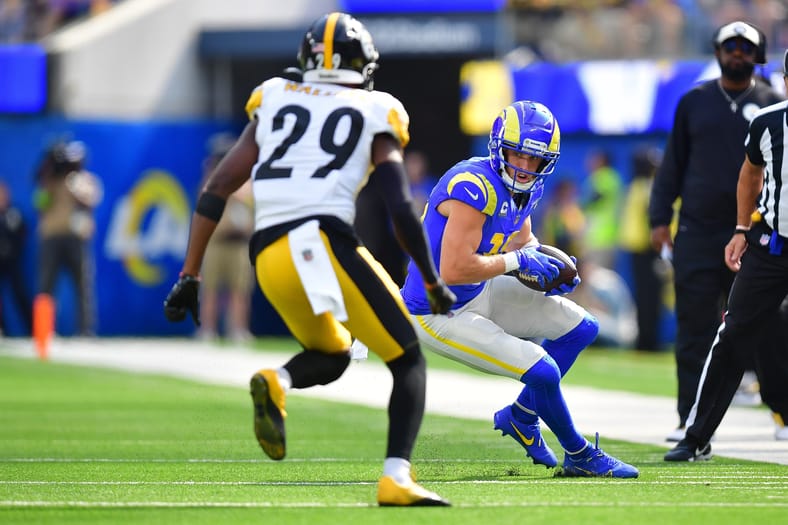 NFL: Cooper Kupp; Pittsburgh Steelers at Los Angeles Rams