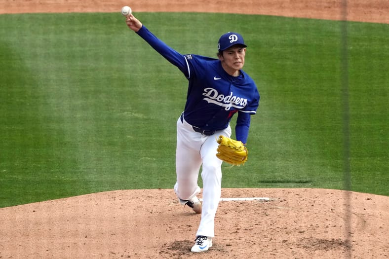 MLB: Spring Training-Cleveland Guardians at Los Angeles Dodgers