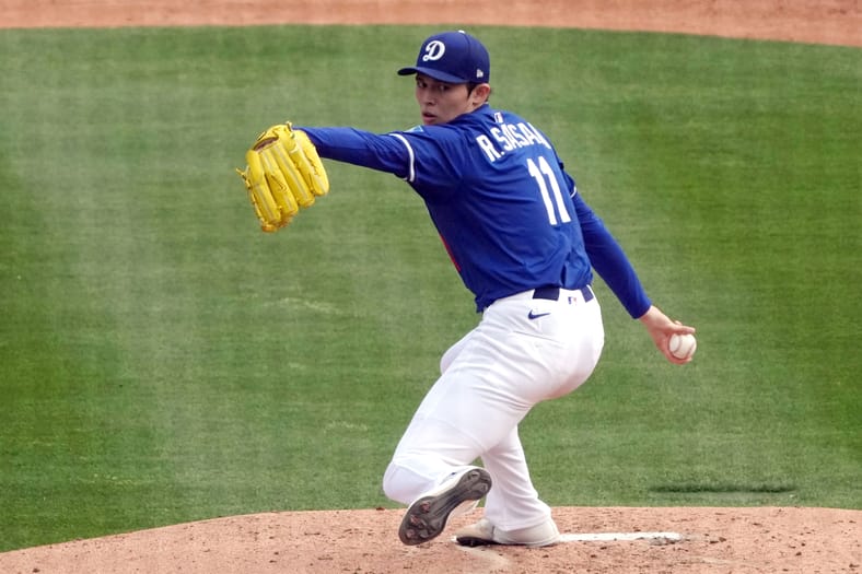 MLB: Spring Training-Cleveland Guardians at Los Angeles Dodgers