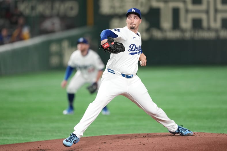 MLB: Spring Training-Los Angeles Dodgers at Hanshin Tigers