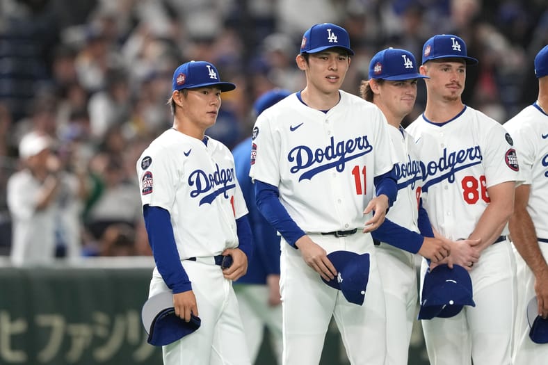 MLB: Spring Training-Los Angeles Dodgers at Hanshin Tigers