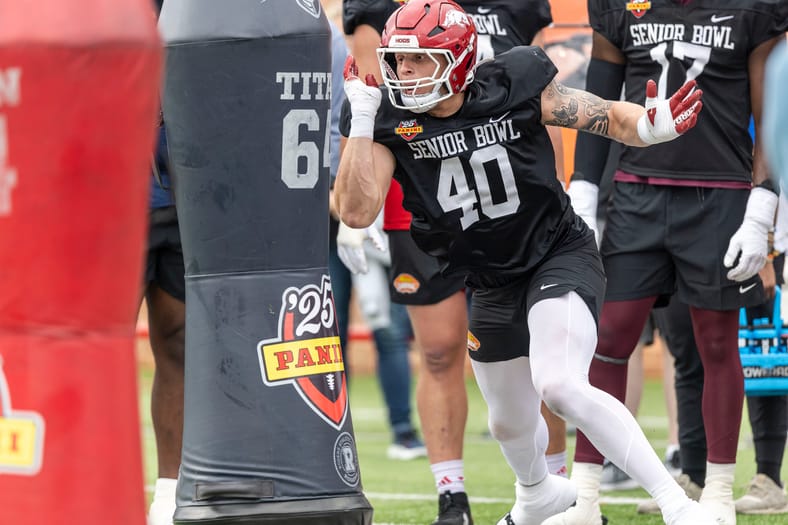 Los Angeles Chargers Prioritize Defensive Line In New Day 2 Mock Draft 3 NCAA Football: NCAA Senior Bowl Practice