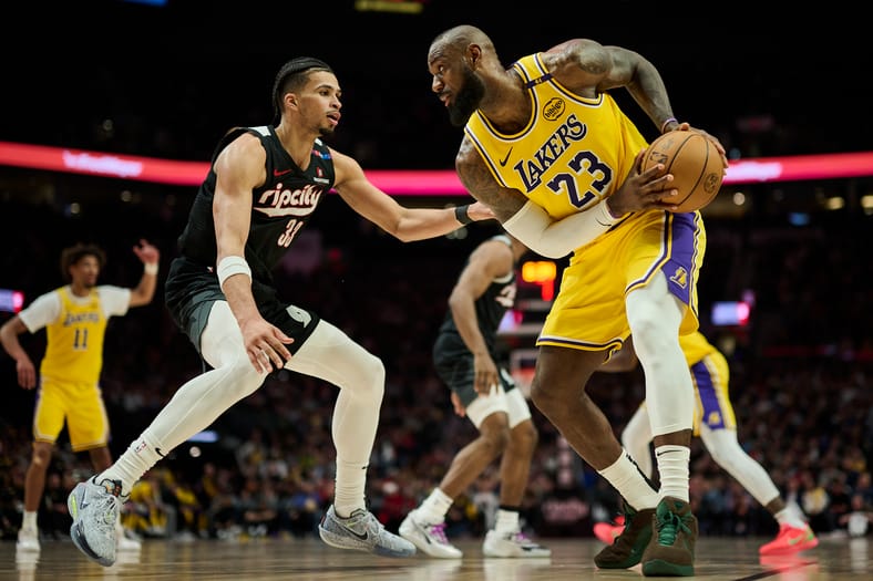NBA: Los Angeles Lakers at Portland Trail Blazers