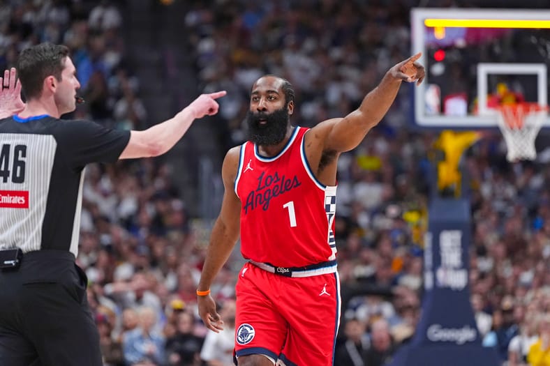Addled Old Man Takes Los Angeles Clippers Finger Pointing To Ridiculous New Level 3 NBA: Playoffs-Los Angeles Clippers at Denver Nuggets