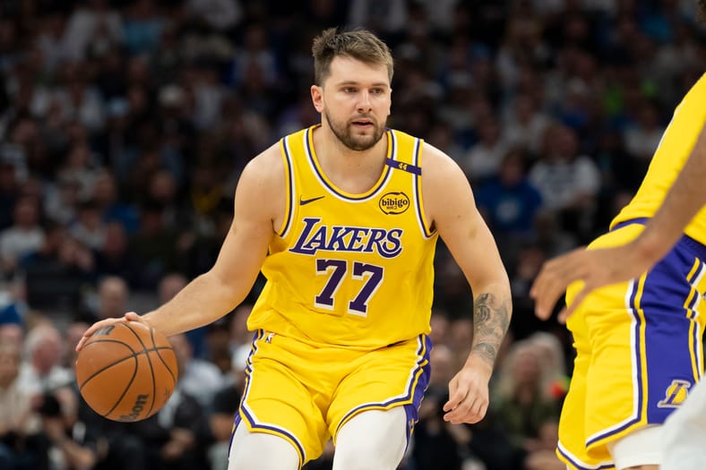 NBA: Playoffs-Los Angeles Lakers at Minnesota Timberwolves | Luka Doncic
