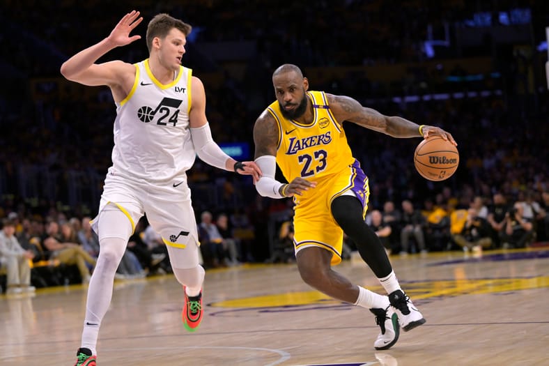 NBA: Utah Jazz at Los Angeles Lakers