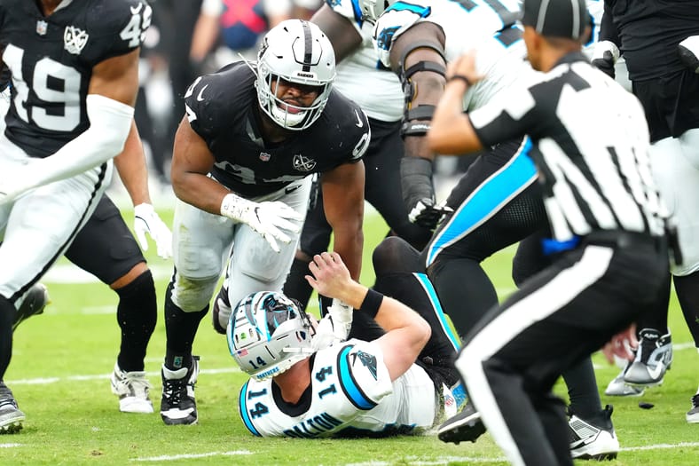 NFL: Carolina Panthers at Las Vegas Raiders