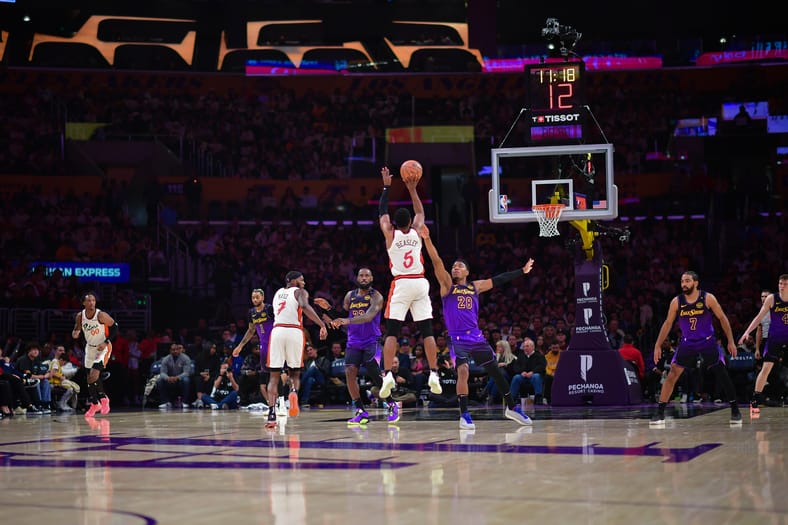 NBA: Detroit Pistons at Los Angeles Lakers