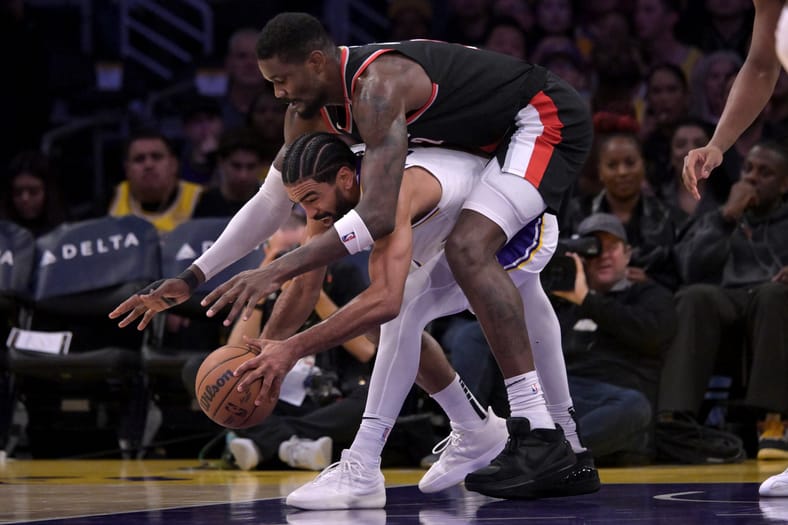 NBA: Portland Trail Blazers at Los Angeles Lakers